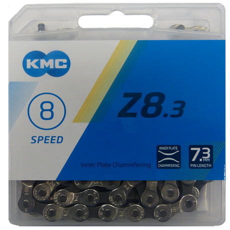 KMC Z8 Ketting 8-speed 114 schakels grijs