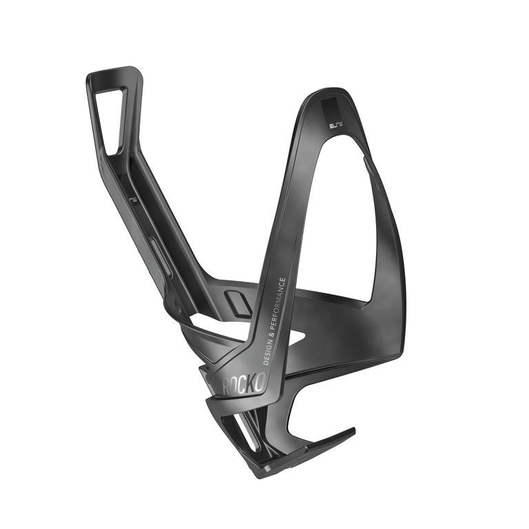 Elite Rocko Carbon bidonhouder mat zwart/zwarte grafiek