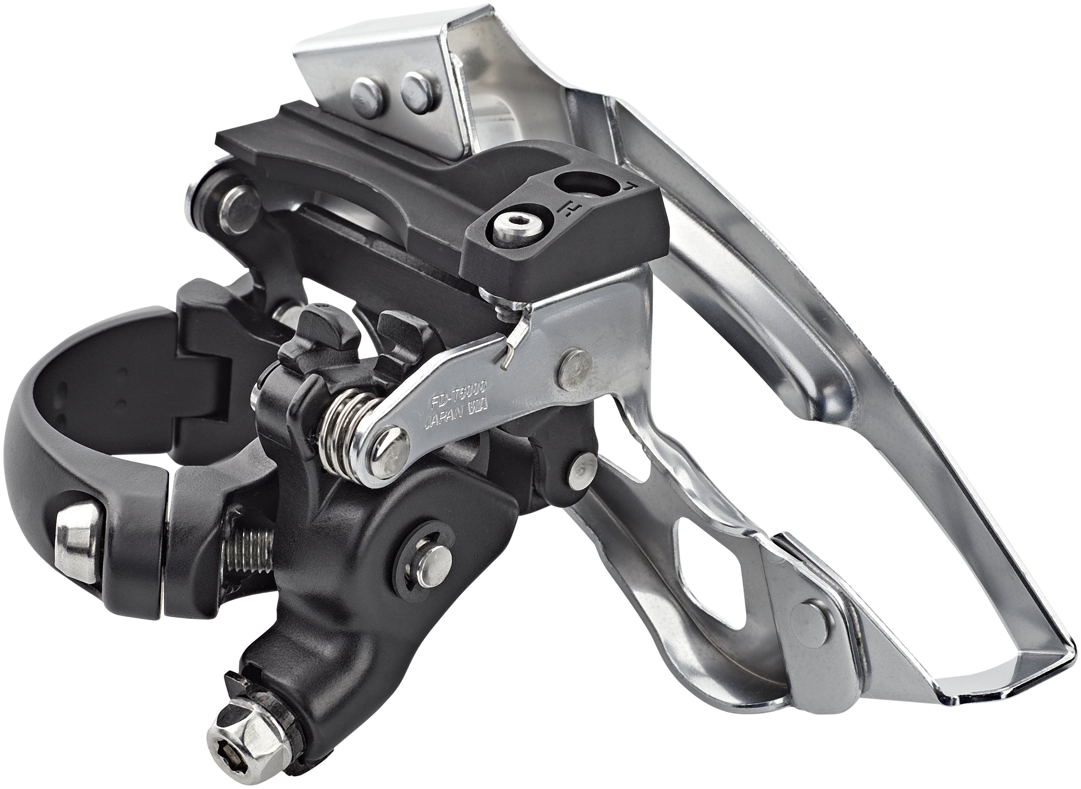 Shimano Deore Trekking FD-T6000 Voorderailleur 3x10 Klem diep Top Swing grijs