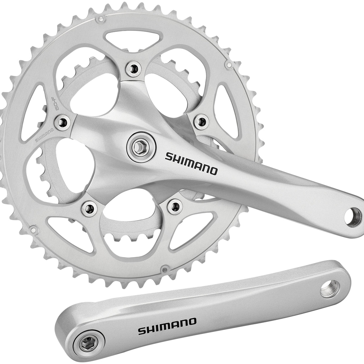 Shimano FC-R345 crankstel 50/34 2x9-speed zilver & bikester.be