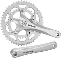 Shimano FC-R345 Crankstel 50/34 2x9-speed zilver – aktuelle Variante
