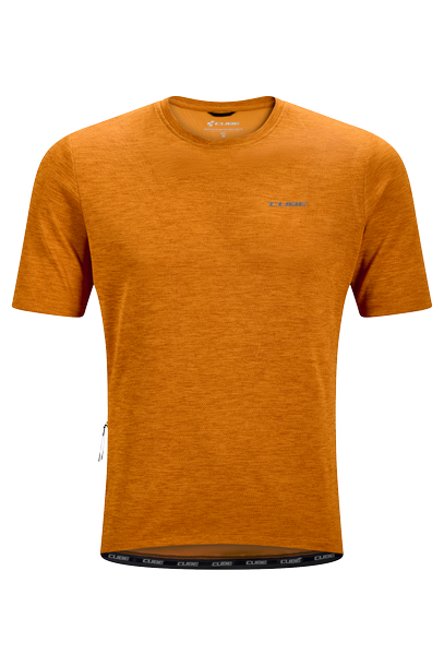 Cube GRAVEL korte mouw shirt groen