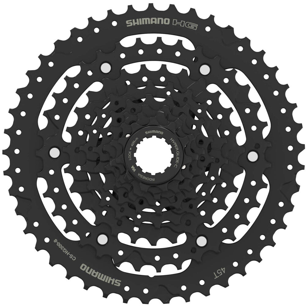 Shimano cassette CS-HG300-8, 8-speed, 11-45 T, voor HG M