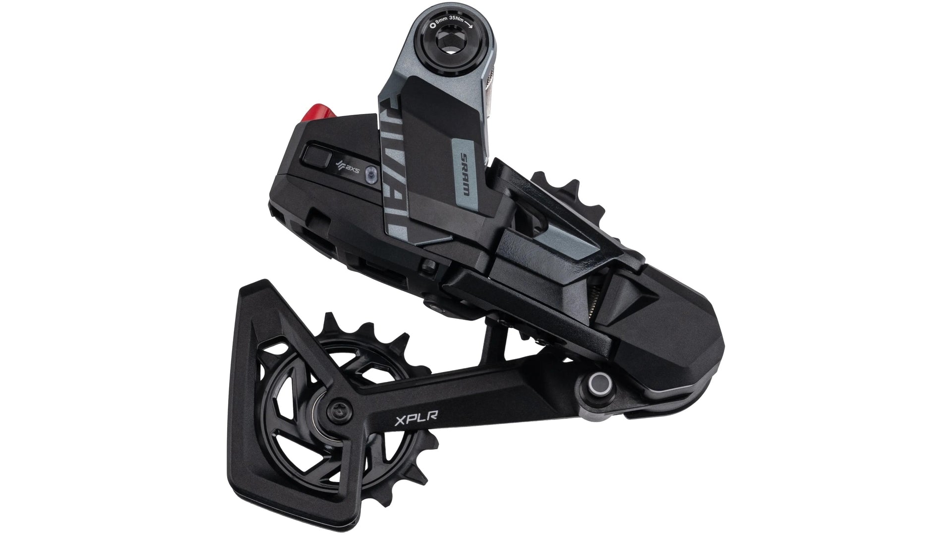SRAM Rival AXS XPLR E1 Derailleur met bevestiging zonder batterij 13-speed zwart zwart/grijs