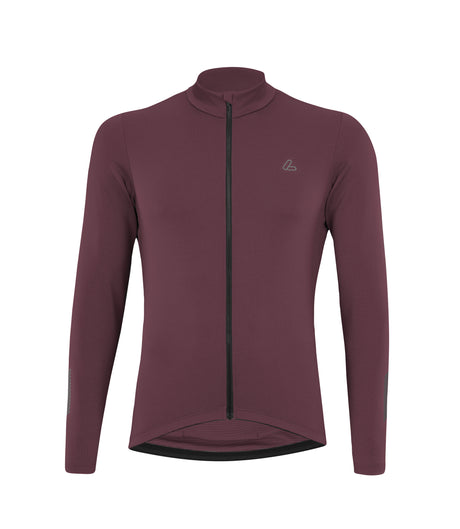 Löffler M Bike L/S Jersey Skys Merino Mid Kastanje