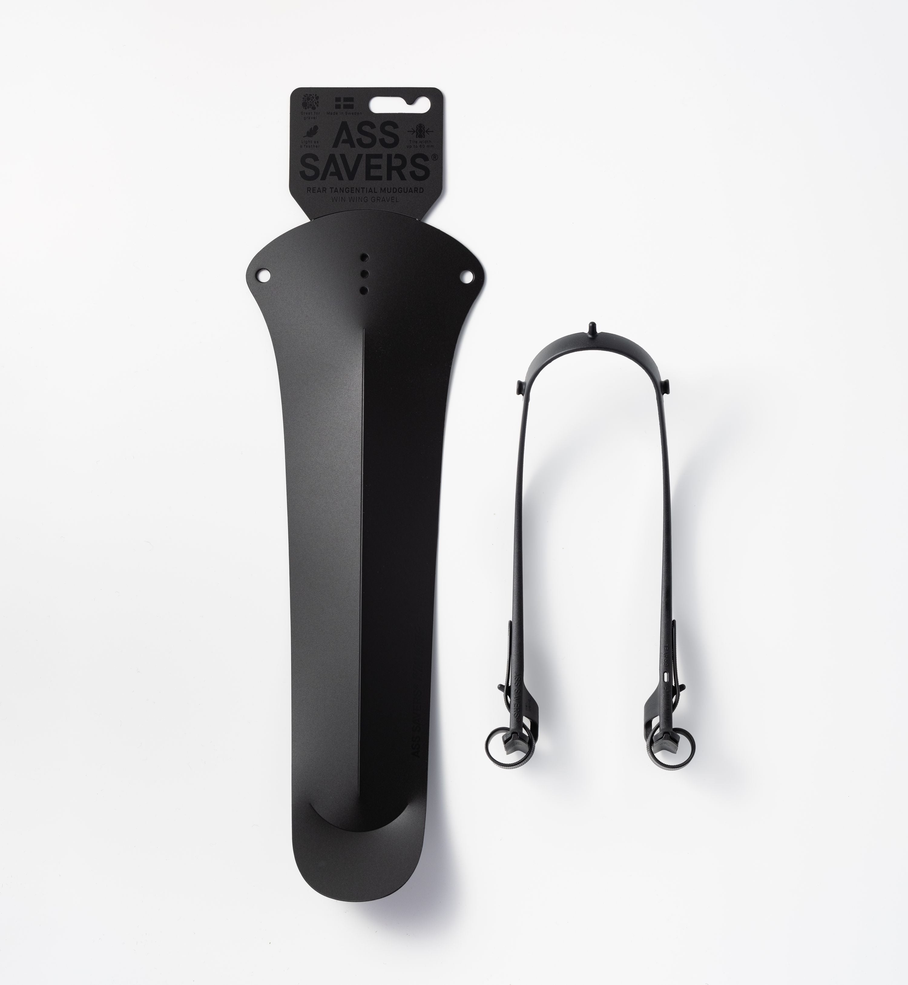 Ass Savers WGS-2 Win Wing Gravel spatbord achterzijde stealth