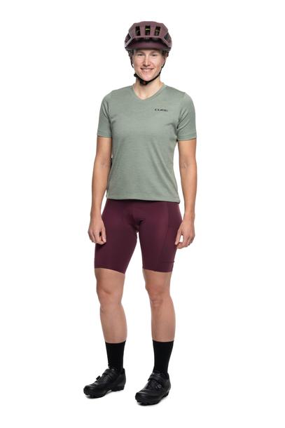 Cube GRAVEL WS korte mouw shirt groen