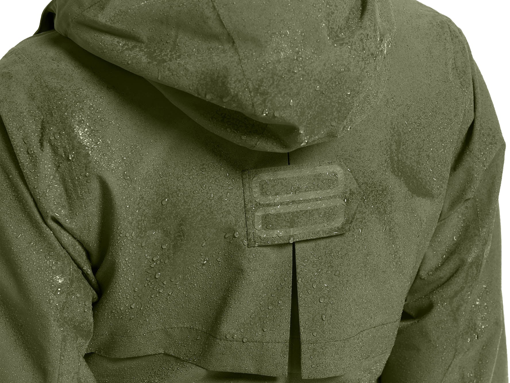 Basil Mosse regenparka dames olijfgroen