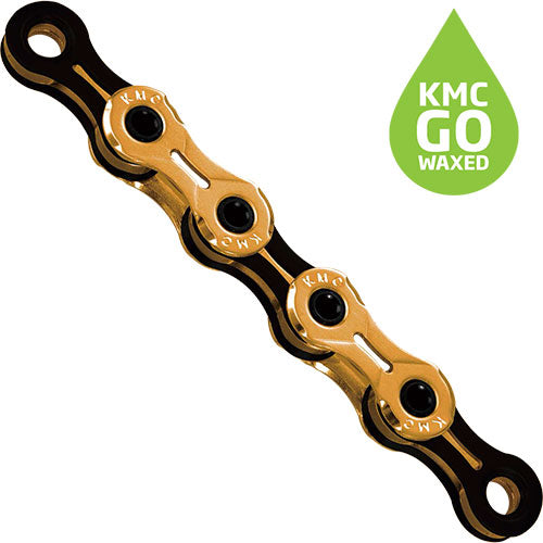 KMC X11SL Ti-N ketting 11-speed 118 schakels gewaxed goud/zwart