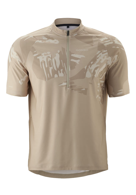 Gonso Adventure Jersey 3/4 Zip Heren jonesboro crème
