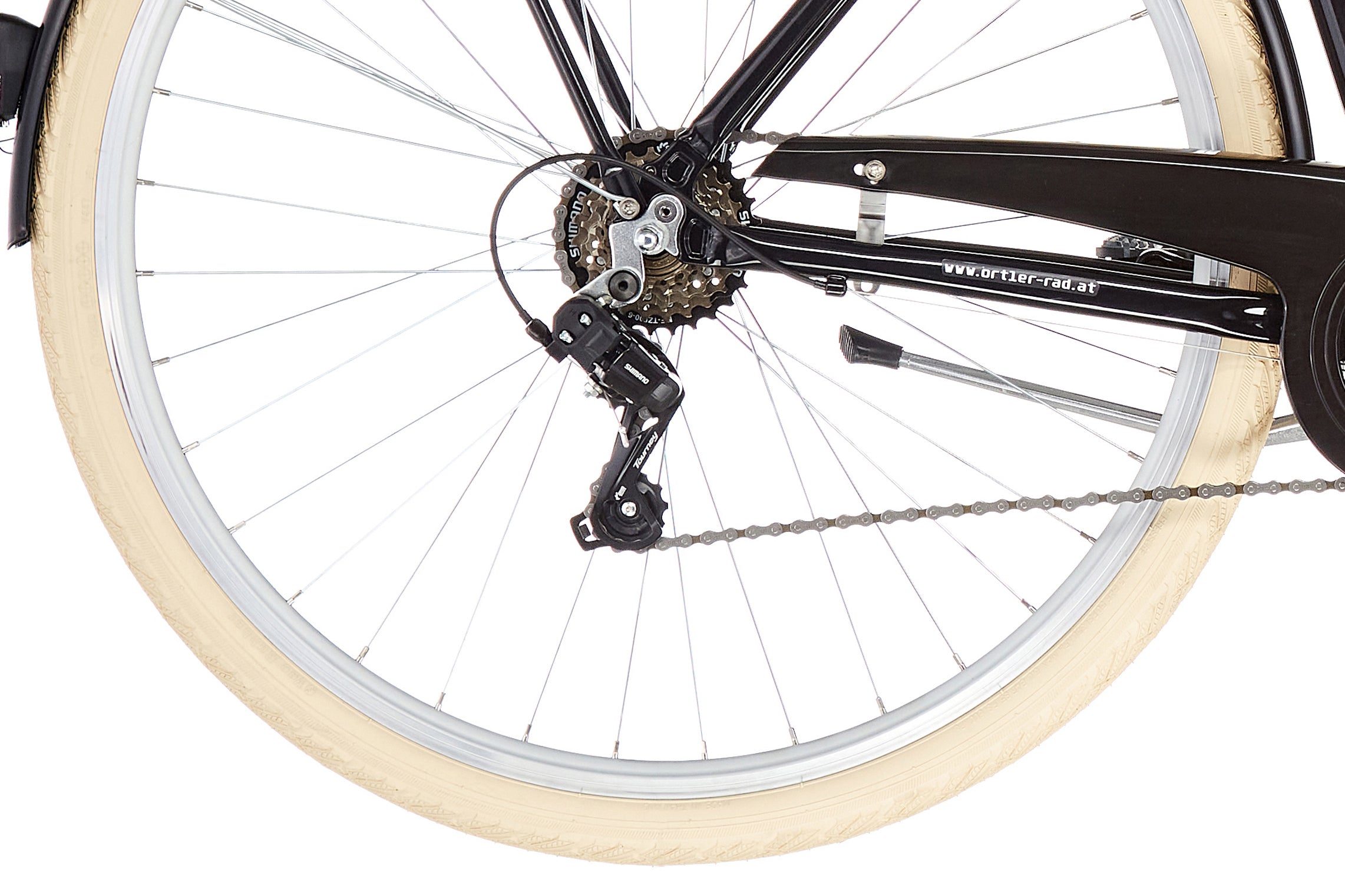 Ortler Detroit EQ Alloy Diamant 6-speed zwart