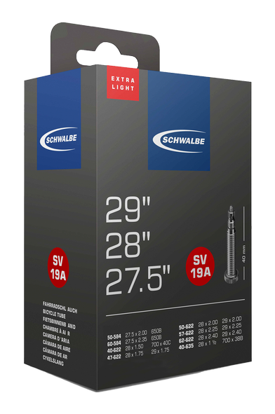 Schwalbe No.19A binnenband 27.5/28/29" ultralicht