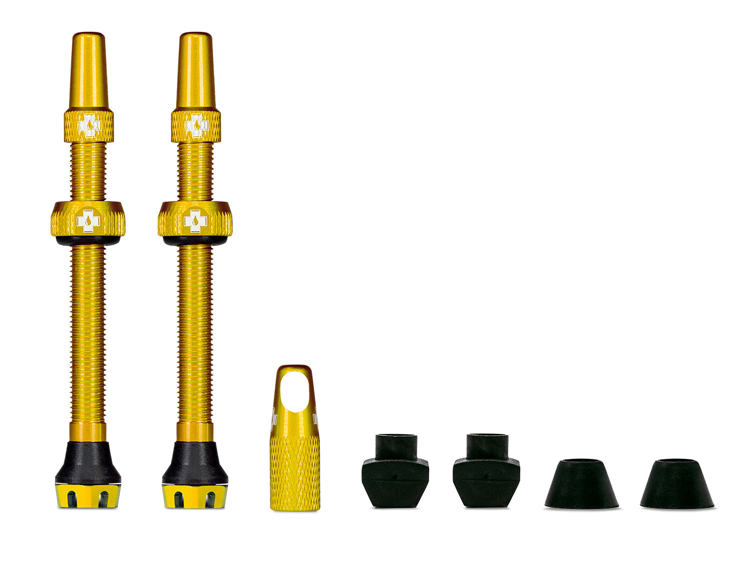 Muc-Off V2 Tubeless Ventielset 44mm goud