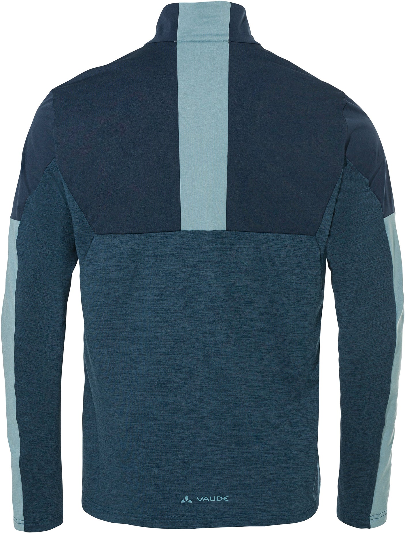 VAUDE All Year Moab T-shirt met doorlopende ritssluiting heren blauw