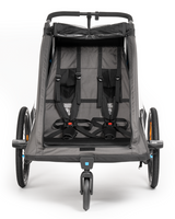 Cube Kinderfietsaanhanger Double PURE zwart, grijs