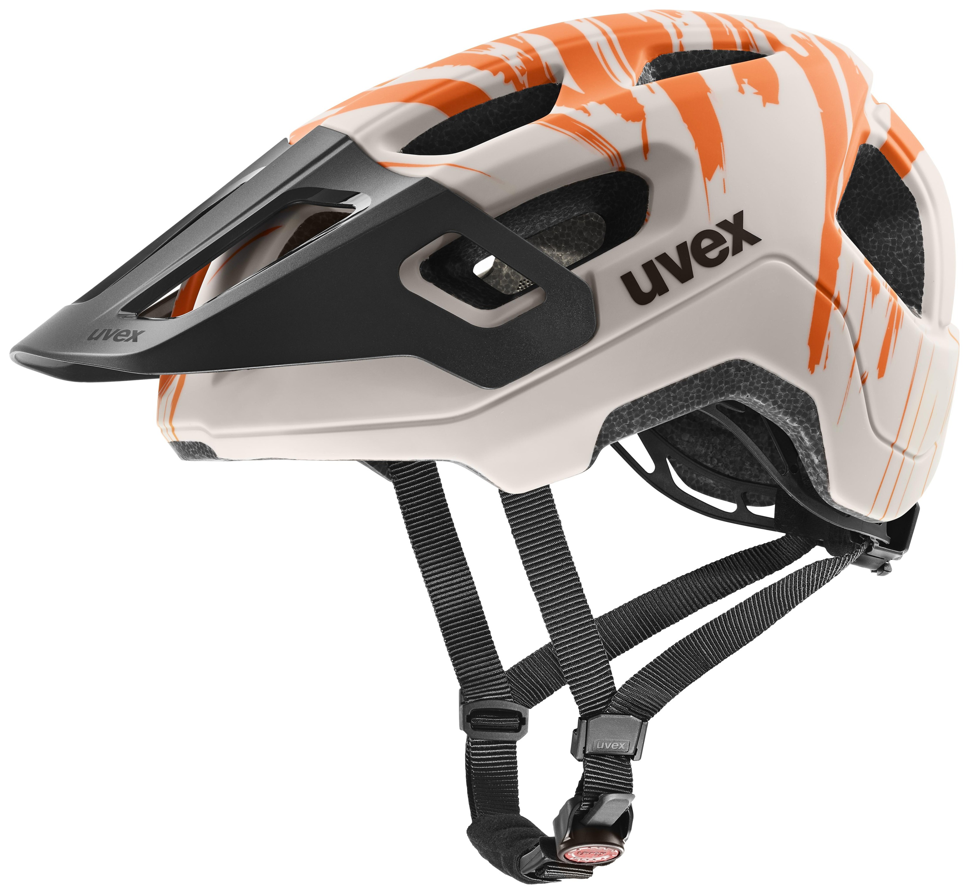uvex React Jr. warm grijs-oranje mat