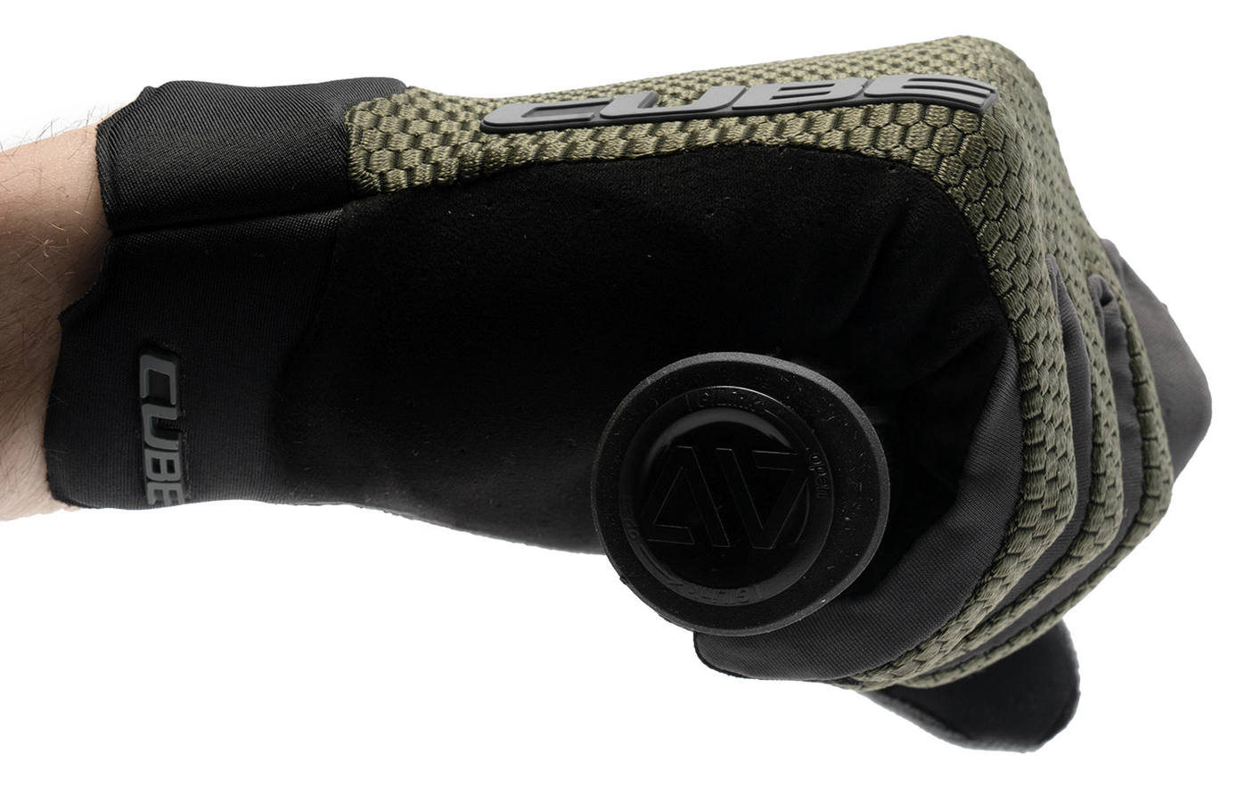 Cube handschoenen Gravity lange vinger TM olive´n´grey