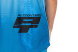 CUBE MTB Trui ROOKIE X Actionteam korte mouw topas blauw