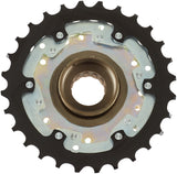 Shimano MF-TZ510 schroefkrans 6-speed bruin/zwart