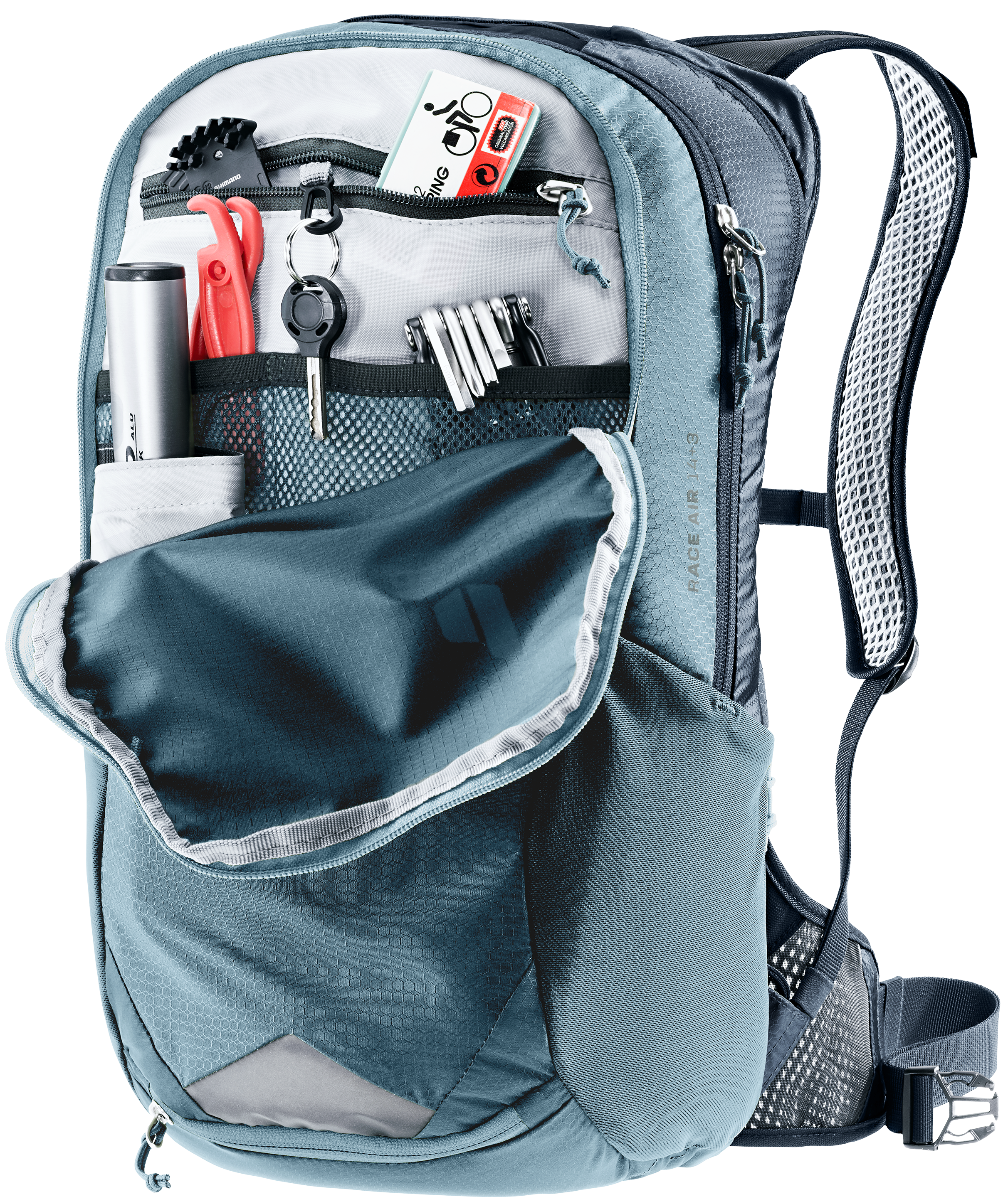 deuter Race Air 14+3 fietsrugzak blauw