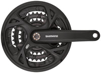 Shimano FC-M371 crankstel trekking vierkant 9-speed 48-36-26 tanden zwart – aktuelle Variante