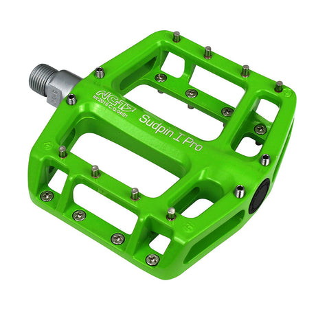 NC-17 platformpedaal Sudpin I Pro, alu, kogellagers groen