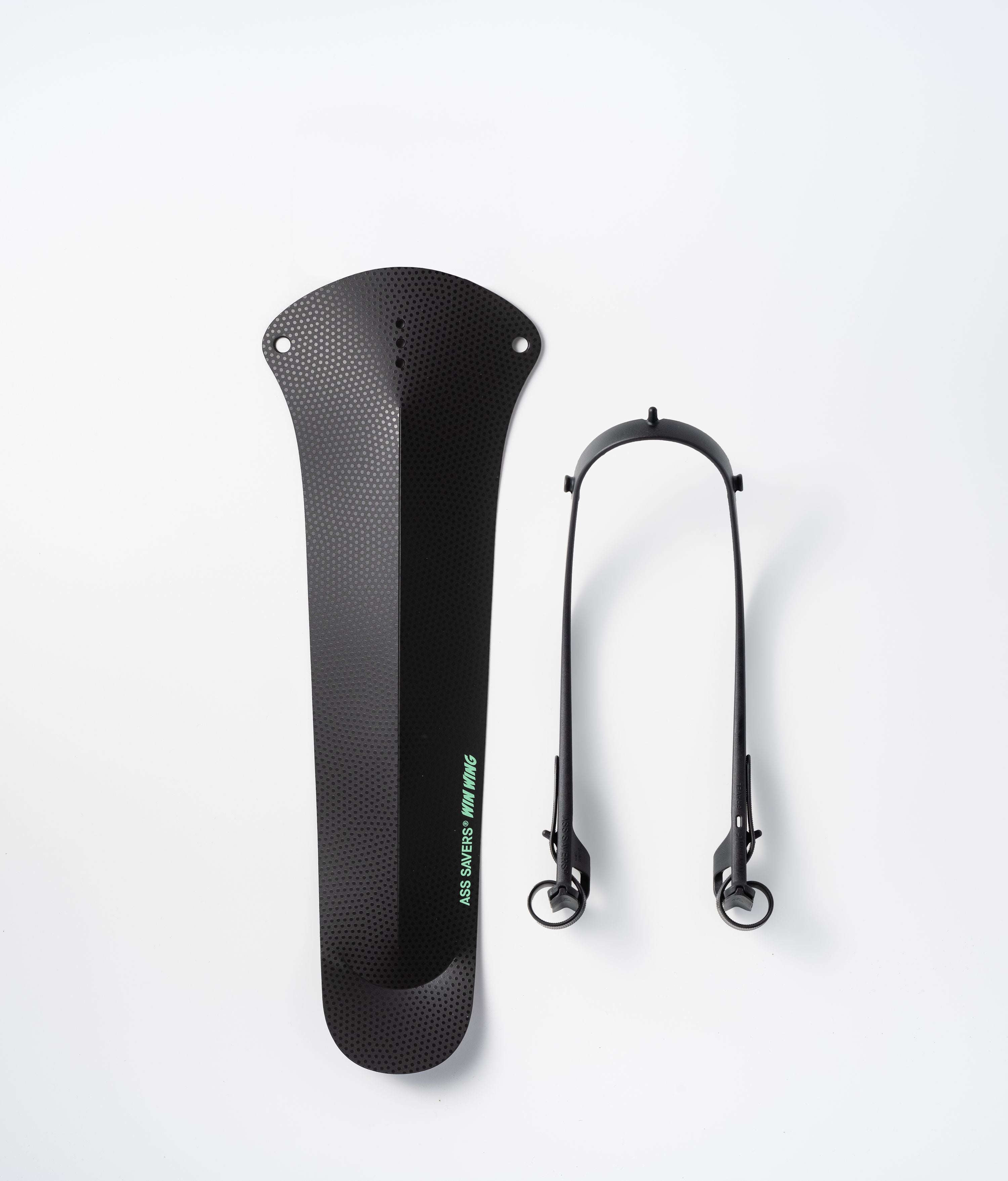 Ass Savers WGS-2 Win Wing Gravel spatbord achter zwart dot