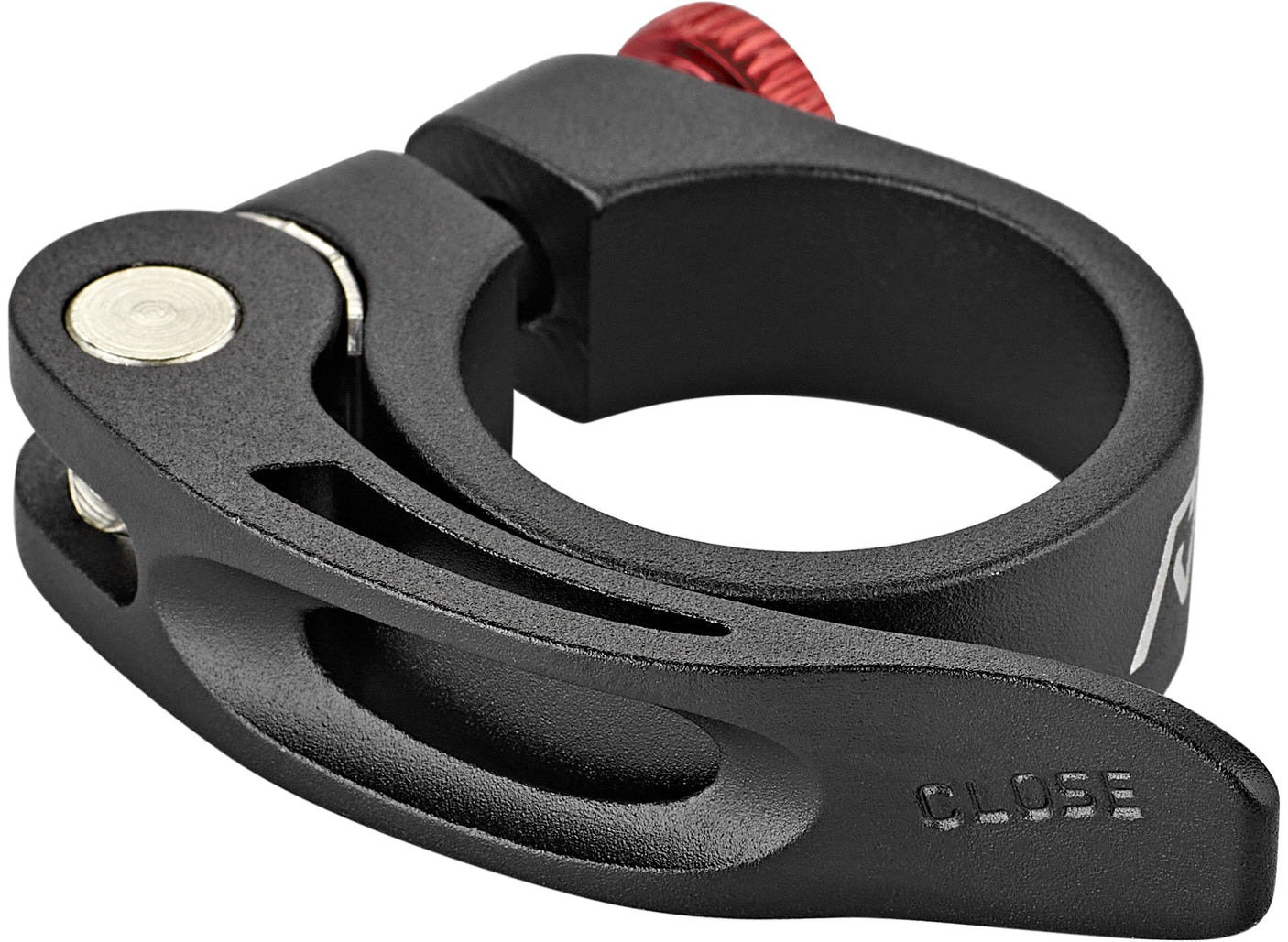 RFR zadelklem met snelspanner 31.8 mm black´n´red