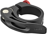 RFR zadelklem met snelspanner 31.8 mm black´n´red