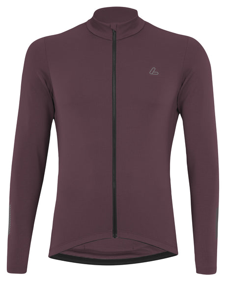 Löffler M Bike L/S Jersey Skys Merino Mid Kastanje