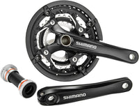 Shimano Trekking FC-T551 crankstel 3x10 44/32/24 tanden inclusief SM-BB52 zwart – aktuelle Variante
