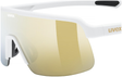 uvex Dyrt fietsbril Wit Mat / Mirror Goud