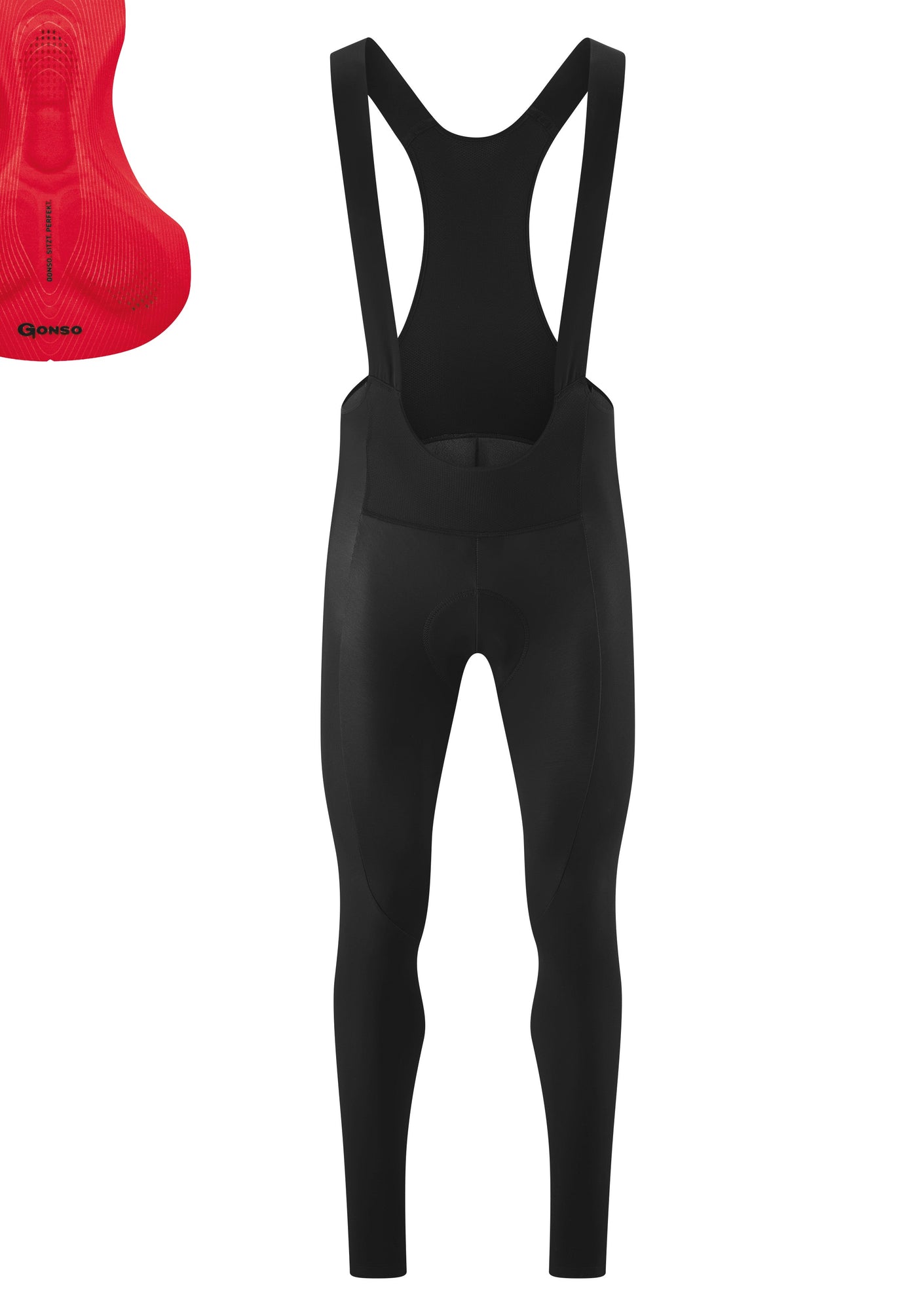 Gonso Sitivo Tight Bib Heren Zwart / Fire