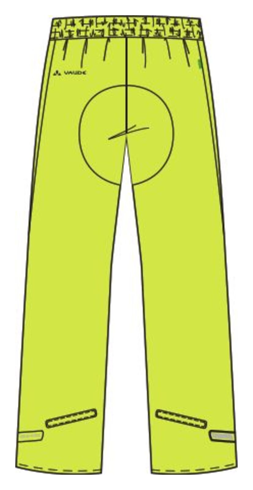 VAUDE Drop Pants II Dames geel