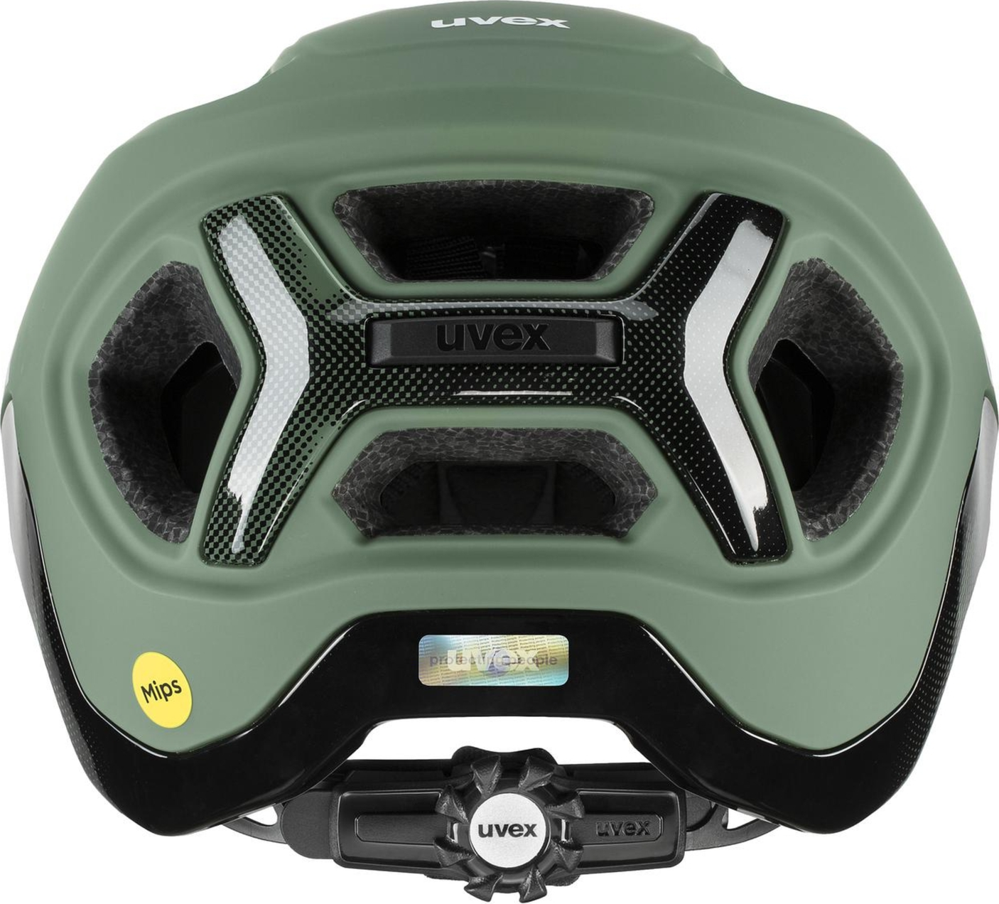 uvex React Mips MTB-helm Moss Green-Black Mat