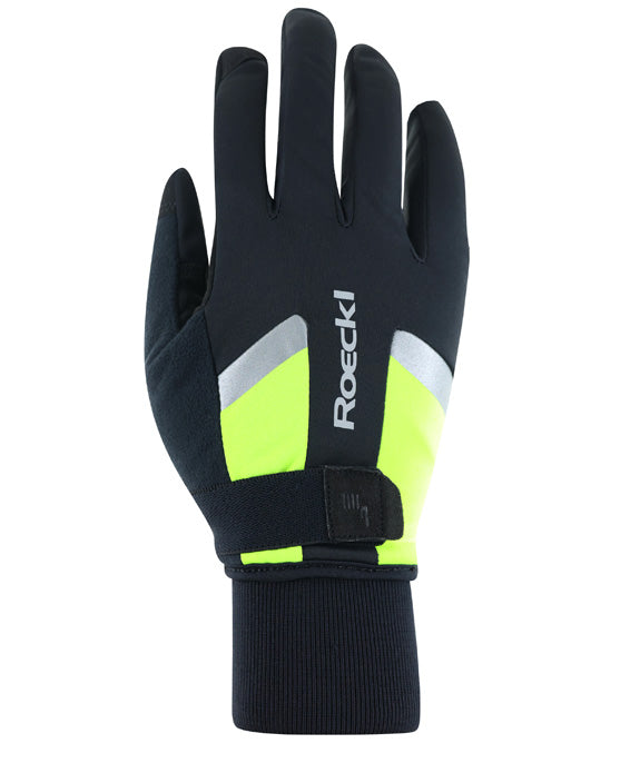 Roeckl Ravensburg 3 Handschoenen Unisex zwart/fluo geel