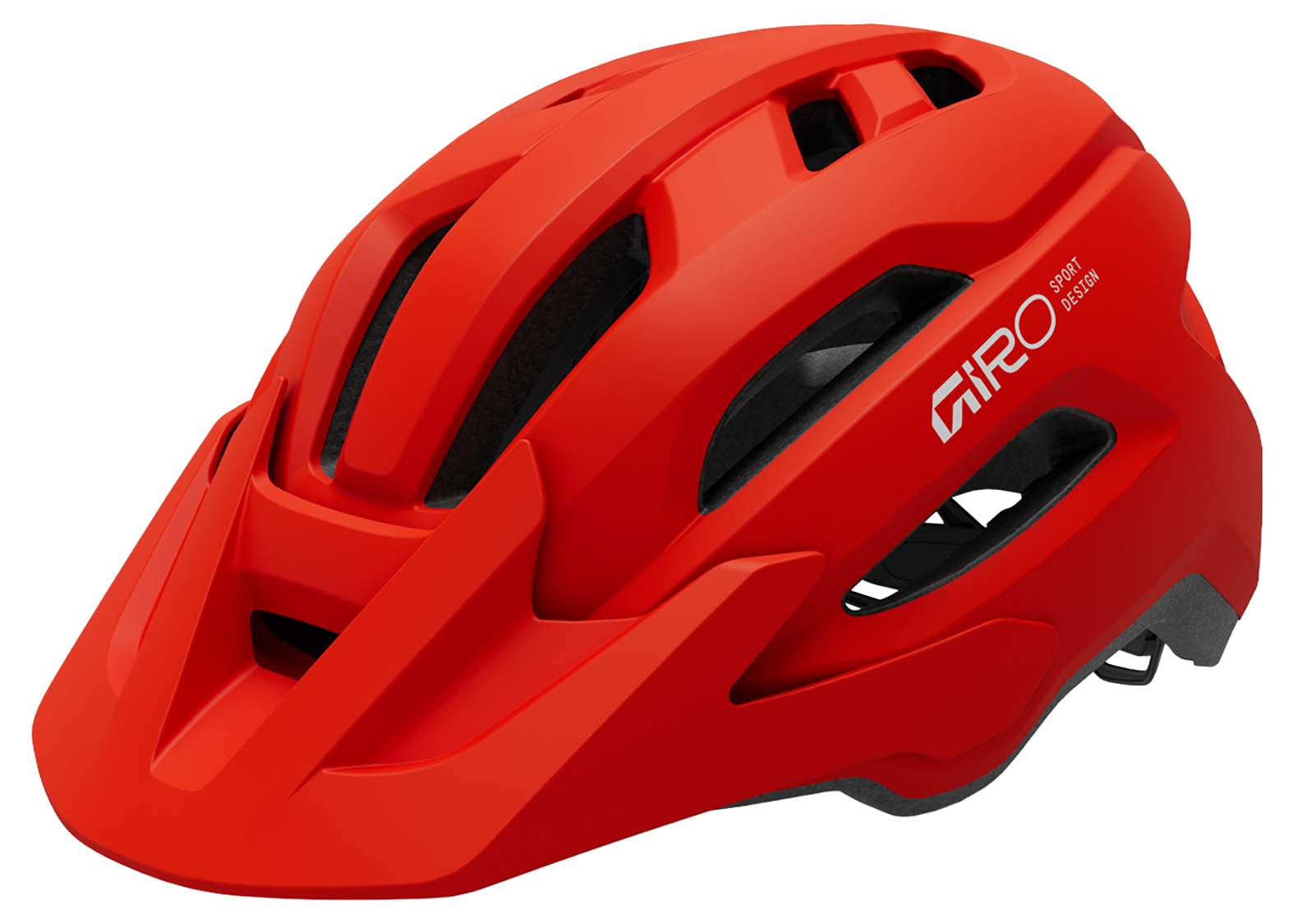 Giro Fixture II MTB-helm mat vlamrood