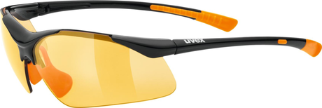 uvex Sportstyle 223 fietsbril Zwart-Oranje / Lightmirror Oranje