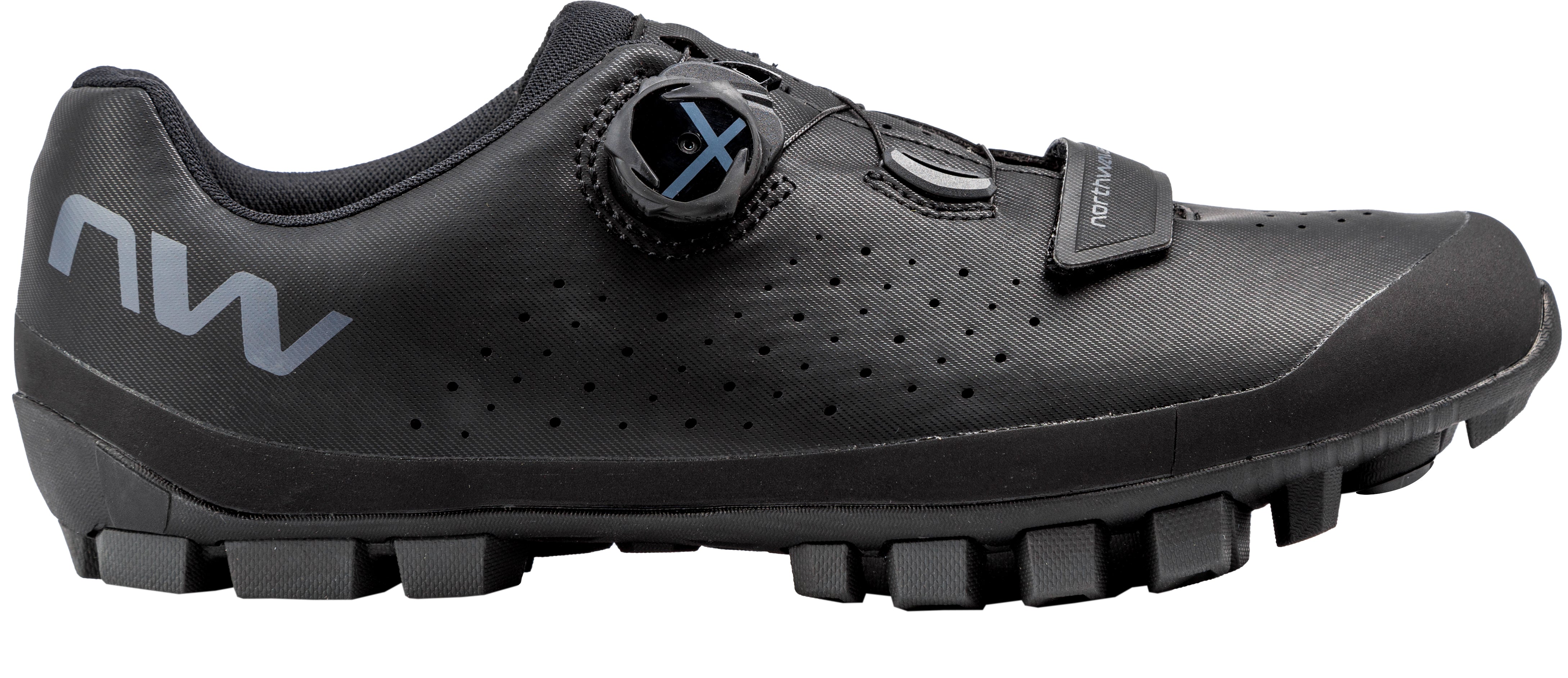 Northwave Hammer Plus Wide MTB-schoenen Zwart/Donkergrijs