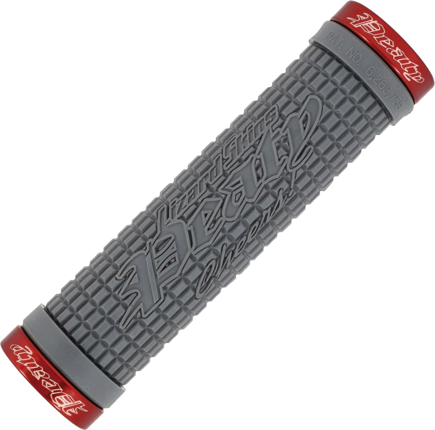 Lizard Skins Peaty Cheers Lock-On handvatten grijs/rood