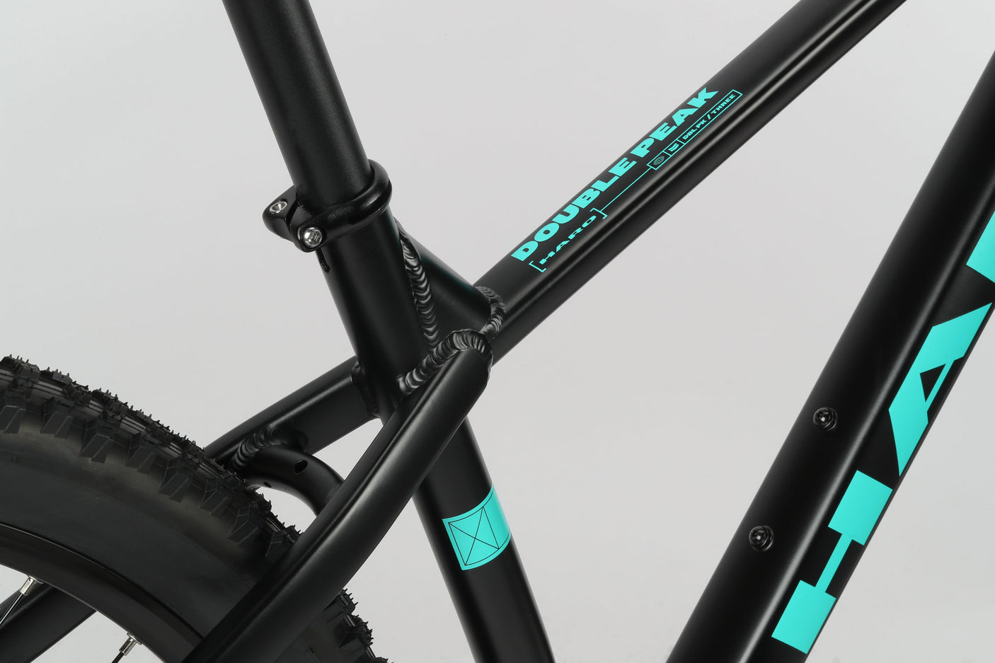 Haro Bikes Double Peak 3 - Matte Black / Teal (2025)