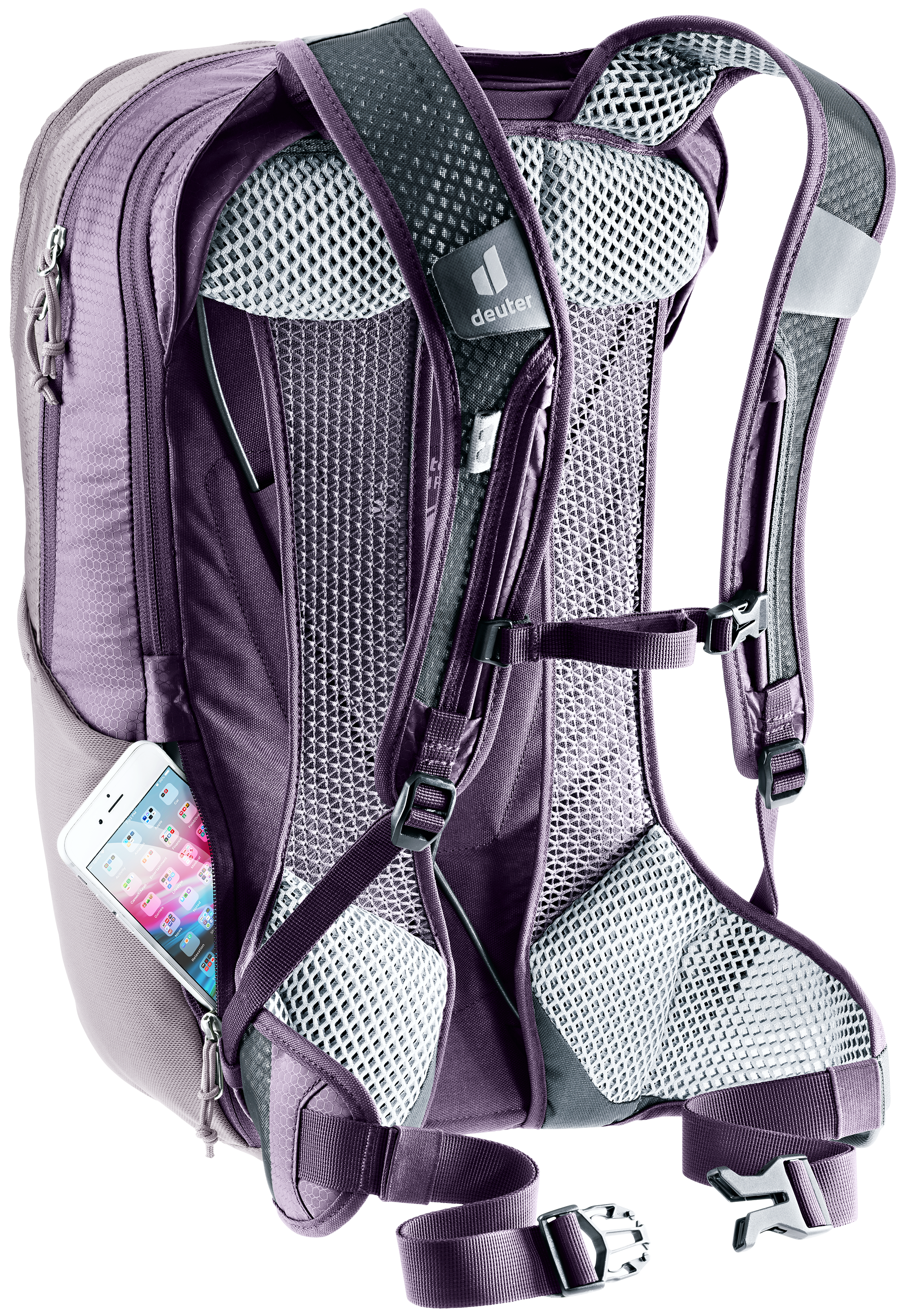 deuter Race Air 14+3 fiets rugzak lavendel-paars