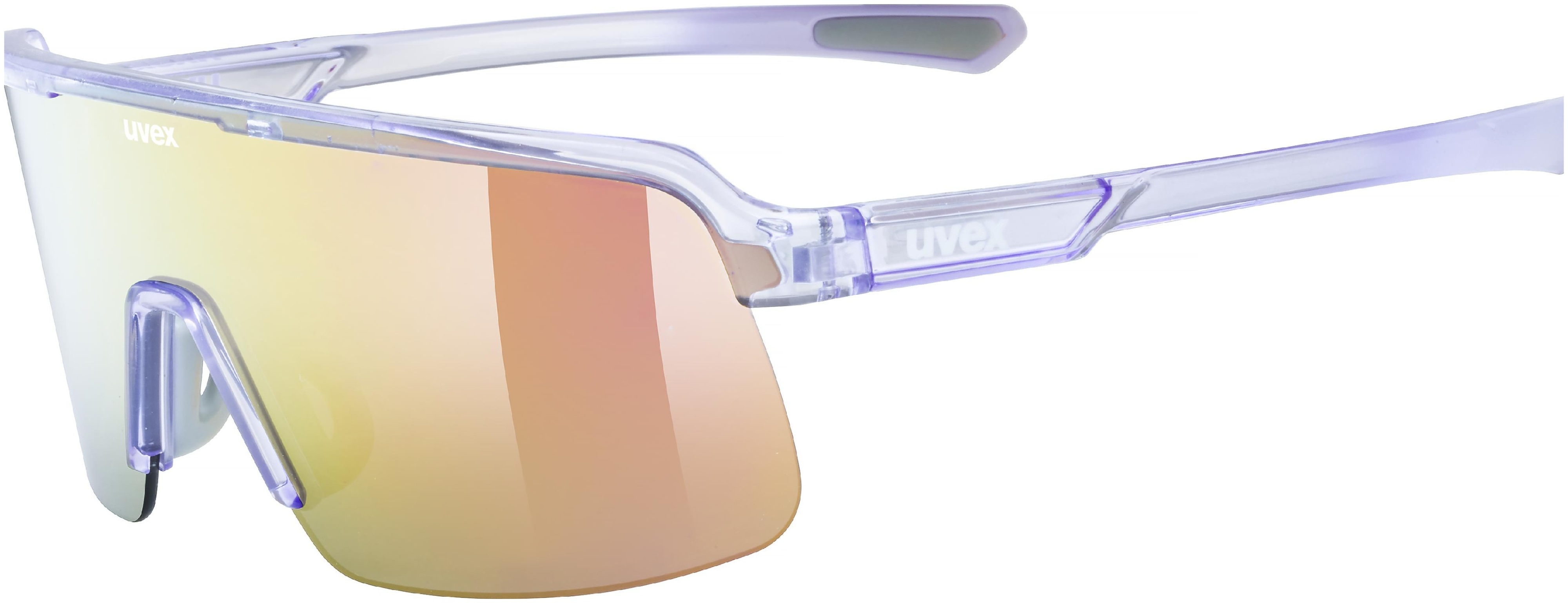 uvex Dyrt fietsbril Clear / Mirror Red