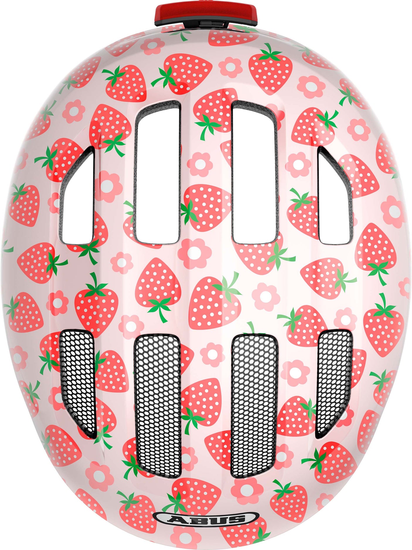 ABUS Smiley 3.0 LED Helm Kids roze aardbei