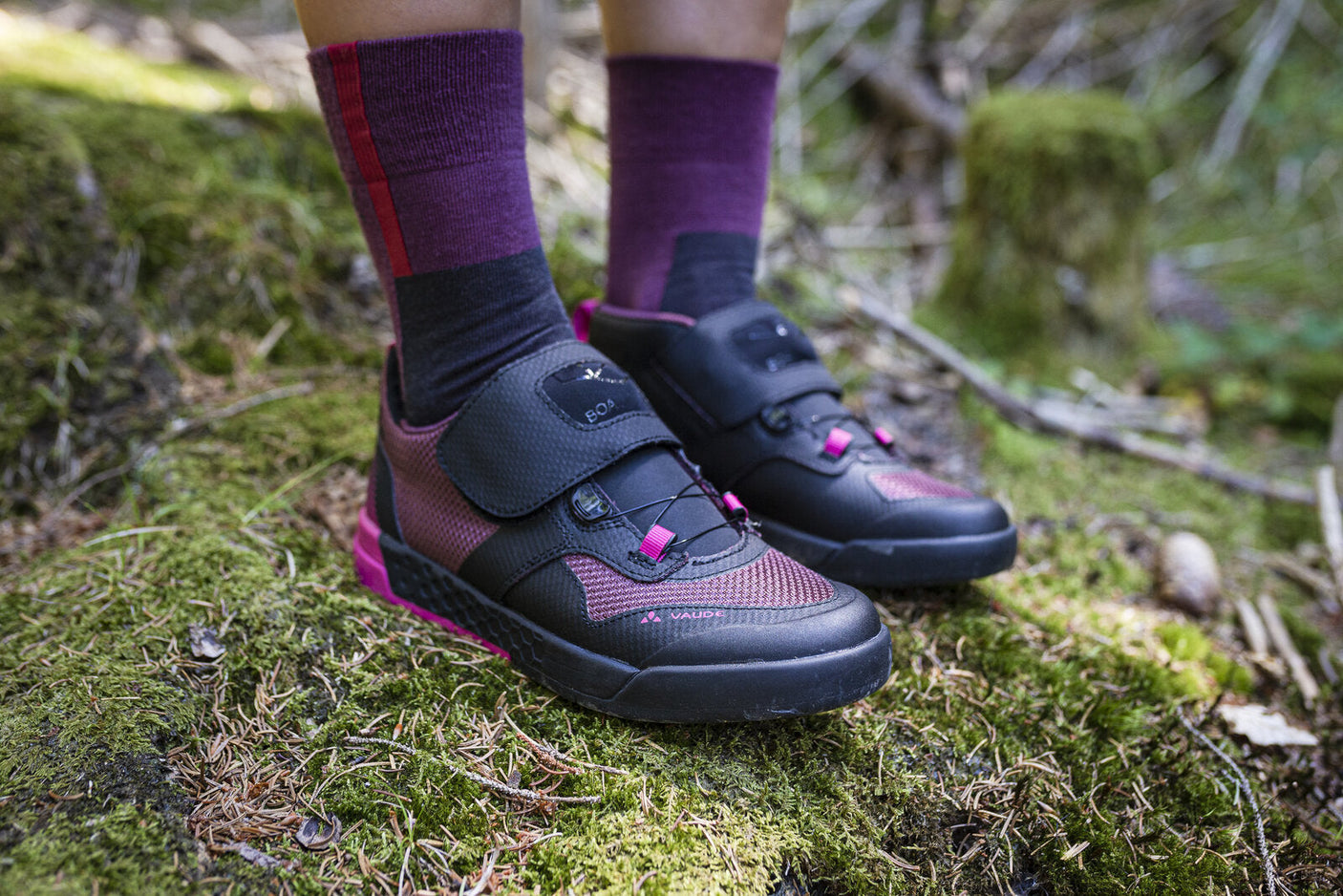 VAUDE All Year Wool Socks paars