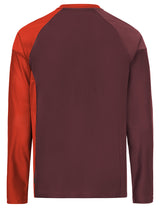 VAUDE Heren Moab LS T-Shirt VI glowing red/black