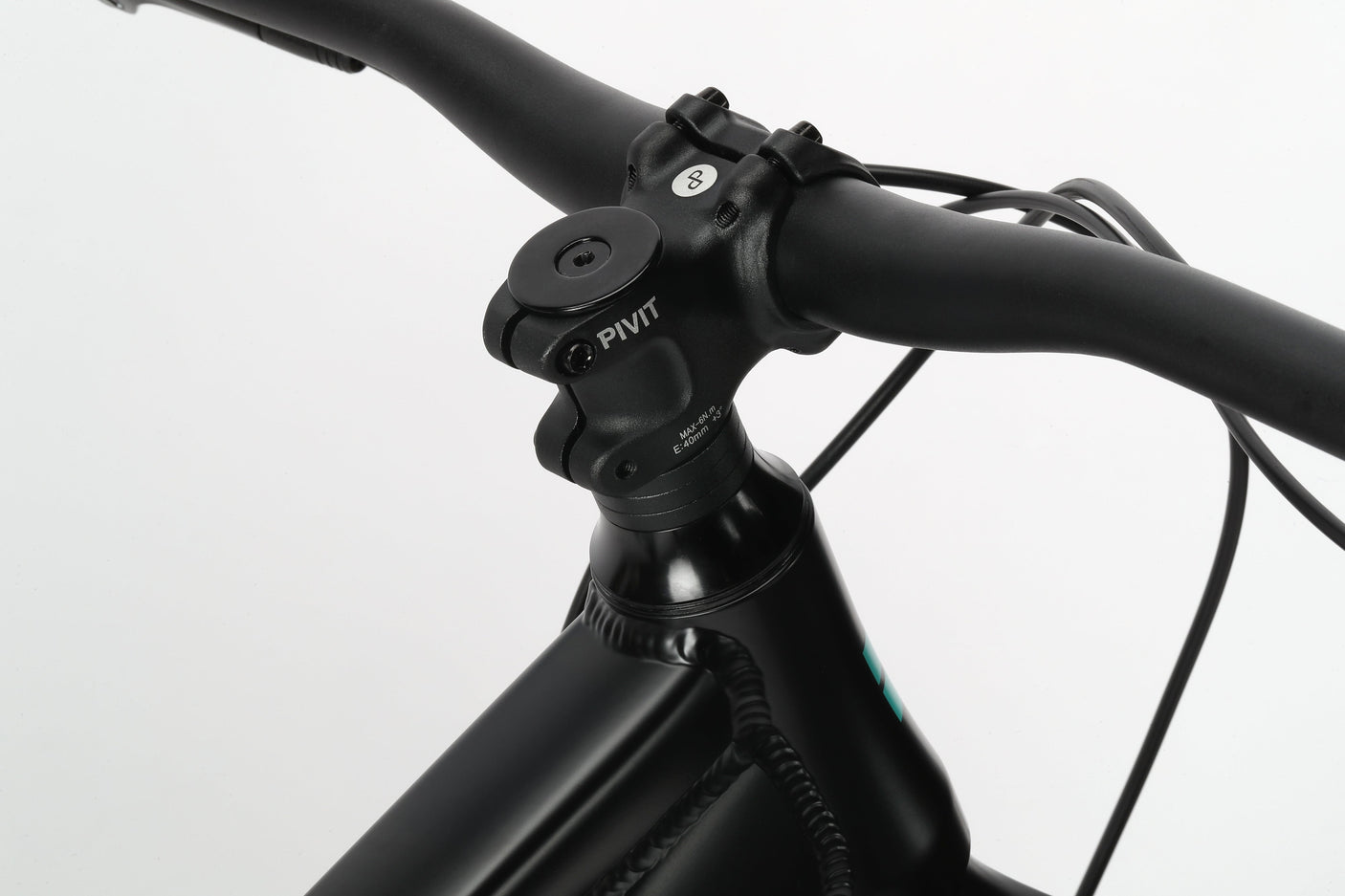 Haro Bikes Double Peak 3 - Matte Black / Teal (2025)