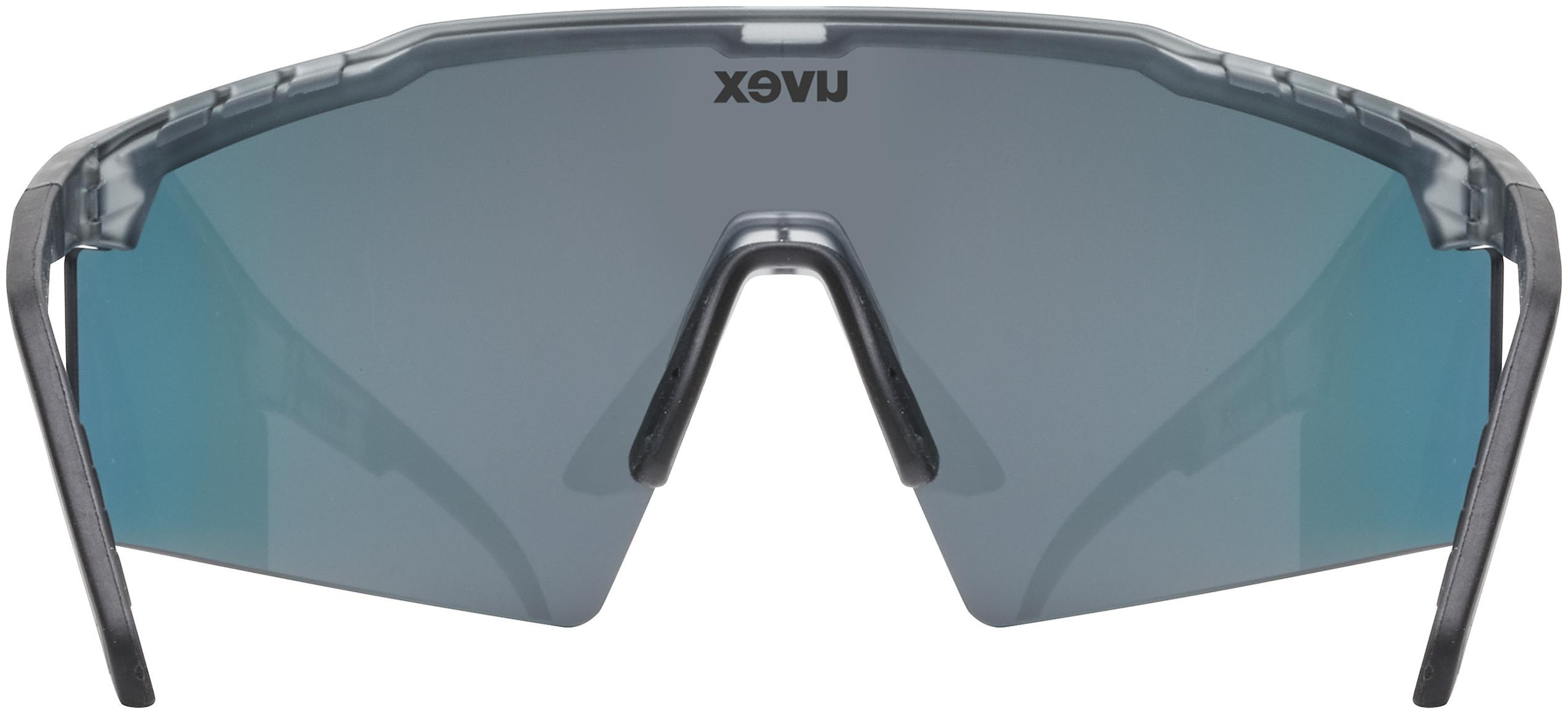 uvex Flowline fietsbril Smoke Mat / Mirror Red