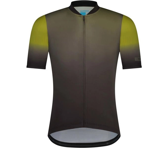 Shimano EVOLVE Avventura Korte Mouwen Jersey Donkergroen Olijf