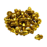 Reverse pedaalpen set M4x4mm 24 stuks goud